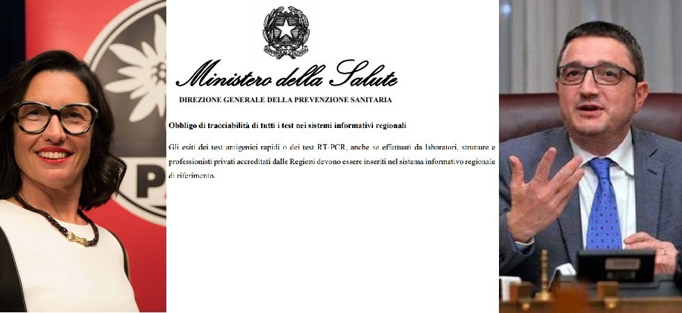 Coronavirus, il ministero: Obbligatorio inserire i positivi intercettati anche da laboratori privati''